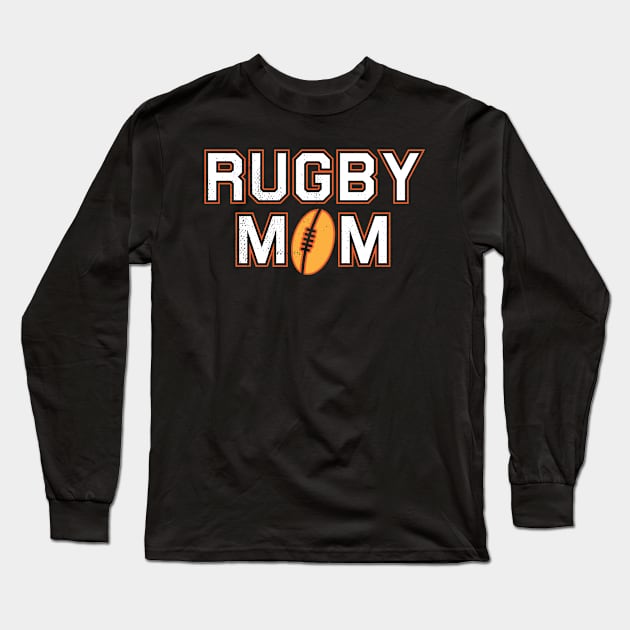 Rugby Mom Coach Love Long Sleeve T-Shirt by BraaiNinja